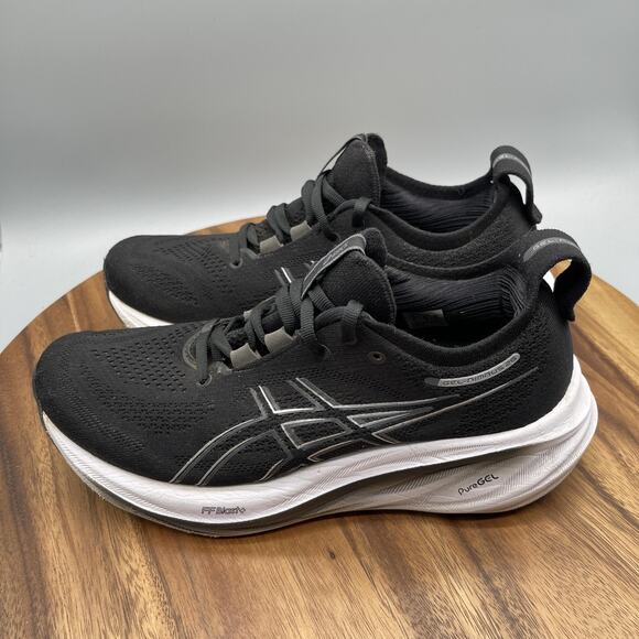 ASICS Gel-Nimbus 26 Shoes Womens Size 8.5 Black Road Running Comfort Walking Gym - Picture 3 of 8